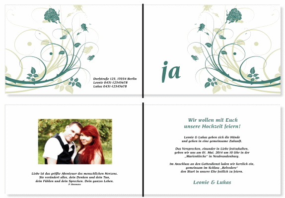  Einladungskarten Hochzeit, Hochzeitseinladungen, Hochzeitskarten, Einladungen für Hochzeit