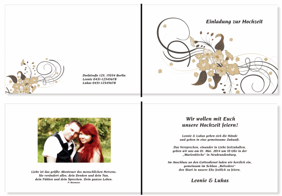  Einladungskarten Hochzeit, Hochzeitseinladungen, Hochzeitskarten, Einladungen für Hochzeit