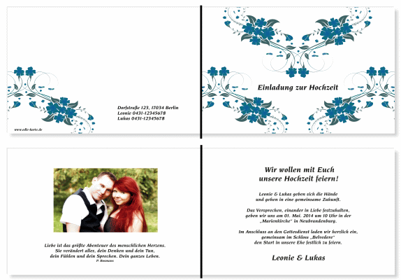  Einladungskarten Hochzeit, Hochzeitseinladungen, Hochzeitskarten, Einladungen für Hochzeit