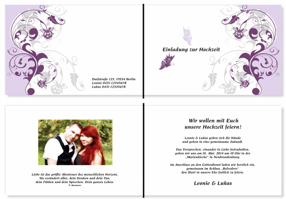  Einladungskarten Hochzeit, Hochzeitseinladungen, Hochzeitskarten, Einladungen für Hochzeit