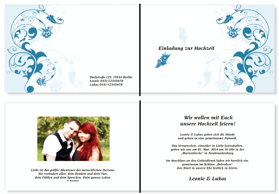  Einladungskarten Hochzeit, Hochzeitseinladungen, Hochzeitskarten, Einladungen für Hochzeit
