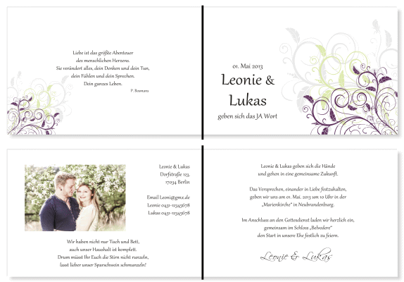  Einladungskarten Hochzeit, Hochzeitseinladungen, Hochzeitskarten, Einladungen für Hochzeit