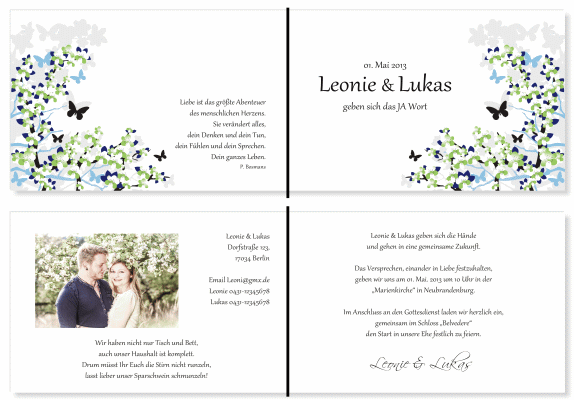  Einladungskarten Hochzeit, Hochzeitseinladungen, Hochzeitskarten, Einladungen für Hochzeit