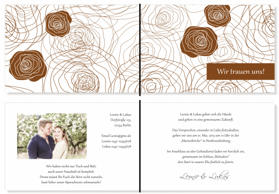  Einladungskarten Hochzeit, Hochzeitseinladungen, Hochzeitskarten, Einladungen für Hochzeit