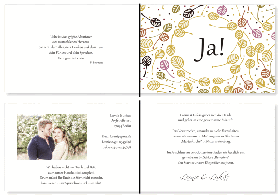  Einladungskarten Hochzeit, Hochzeitseinladungen, Hochzeitskarten, Einladungen für Hochzeit