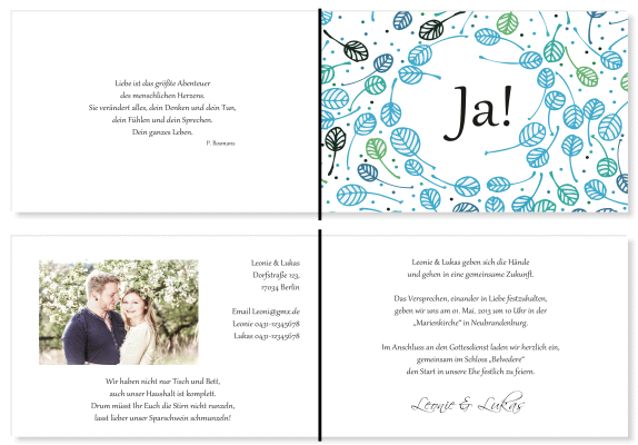  Einladungskarten Hochzeit, Hochzeitseinladungen, Hochzeitskarten, Einladungen für Hochzeit