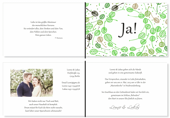  Einladungskarten Hochzeit, Hochzeitseinladungen, Hochzeitskarten, Einladungen für Hochzeit