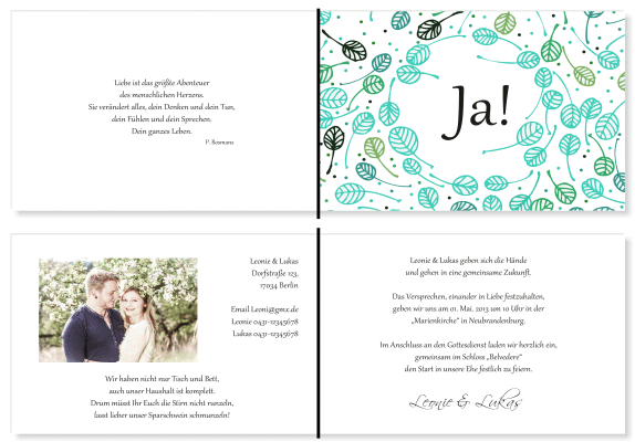  Einladungskarten Hochzeit, Hochzeitseinladungen, Hochzeitskarten, Einladungen für Hochzeit