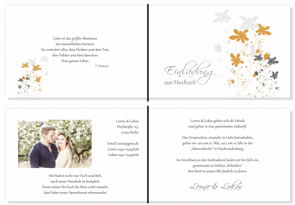  Einladungskarten Hochzeit, Hochzeitseinladungen, Hochzeitskarten, Einladungen für Hochzeit