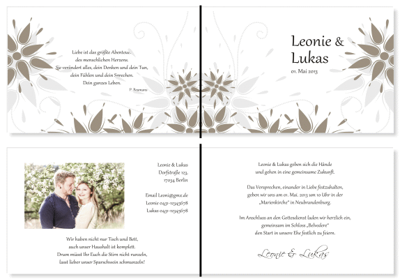  Einladungskarten Hochzeit, Hochzeitseinladungen, Hochzeitskarten, Einladungen für Hochzeit