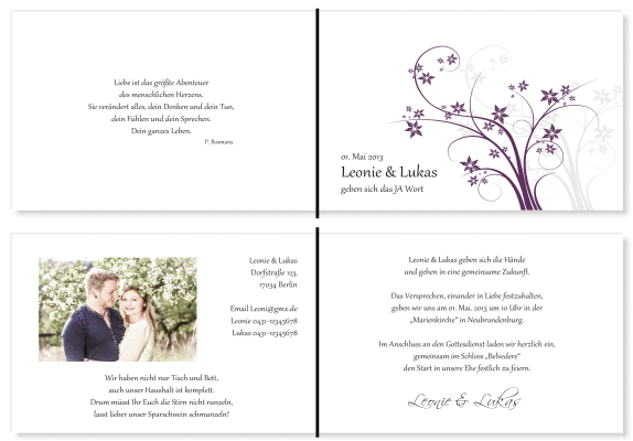  Einladungskarten Hochzeit, Hochzeitseinladungen, Hochzeitskarten, Einladungen für Hochzeit