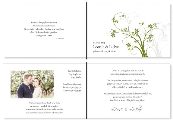  Einladungskarten Hochzeit, Hochzeitseinladungen, Hochzeitskarten, Einladungen für Hochzeit