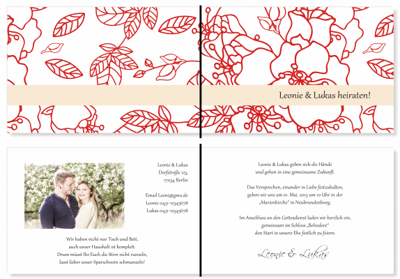  Einladungskarten Hochzeit, Hochzeitseinladungen, Hochzeitskarten, Einladungen für Hochzeit