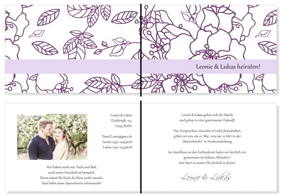  Einladungskarten Hochzeit, Hochzeitseinladungen, Hochzeitskarten, Einladungen für Hochzeit