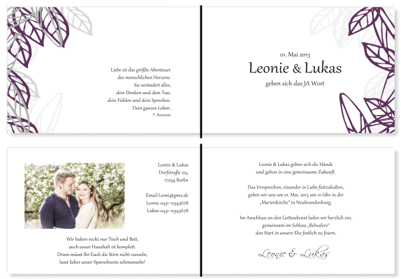  Einladungskarten Hochzeit, Hochzeitseinladungen, Hochzeitskarten, Einladungen für Hochzeit