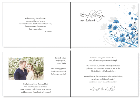  Einladungskarten Hochzeit, Hochzeitseinladungen, Hochzeitskarten, Einladungen für Hochzeit