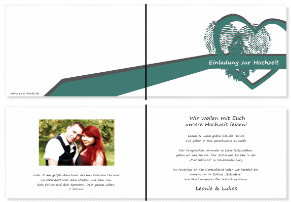  Einladungskarten Hochzeit, Hochzeitseinladungen, Hochzeitskarten, Einladungen für Hochzeit