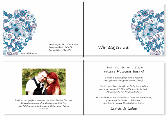  Einladungskarten Hochzeit, Hochzeitseinladungen, Hochzeitskarten, Einladungen für Hochzeit