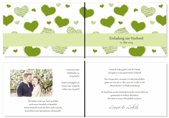  Einladungskarten Hochzeit, Hochzeitseinladungen, Hochzeitskarten, Einladungen für Hochzeit