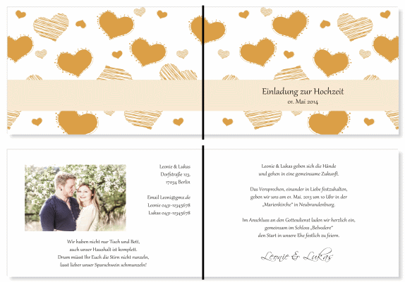  Einladungskarten Hochzeit, Hochzeitseinladungen, Hochzeitskarten, Einladungen für Hochzeit