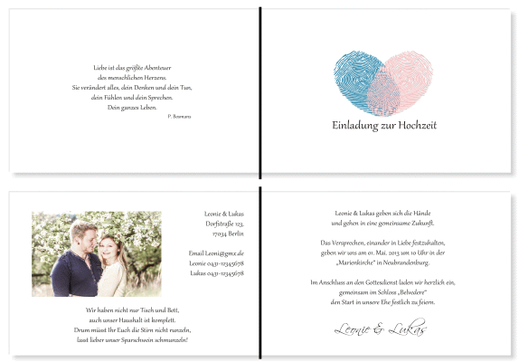  Einladungskarten Hochzeit, Hochzeitseinladungen, Hochzeitskarten, Einladungen für Hochzeit