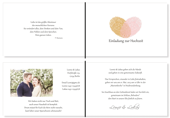  Einladungskarten Hochzeit, Hochzeitseinladungen, Hochzeitskarten, Einladungen für Hochzeit