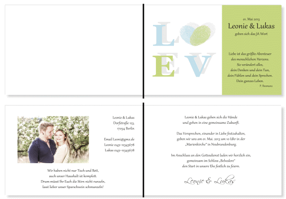  Einladungskarten Hochzeit, Hochzeitseinladungen, Hochzeitskarten, Einladungen für Hochzeit