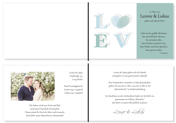  Einladungskarten Hochzeit, Hochzeitseinladungen, Hochzeitskarten, Einladungen für Hochzeit