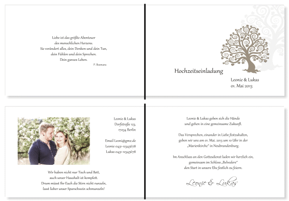  Einladungskarten Hochzeit, Hochzeitseinladungen, Hochzeitskarten, Einladungen für Hochzeit