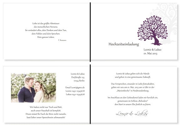  Einladungskarten Hochzeit, Hochzeitseinladungen, Hochzeitskarten, Einladungen für Hochzeit