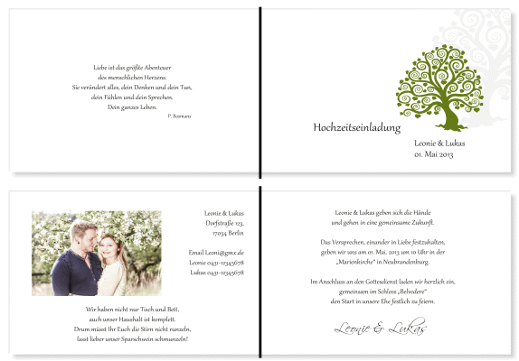  Einladungskarten Hochzeit, Hochzeitseinladungen, Hochzeitskarten, Einladungen für Hochzeit