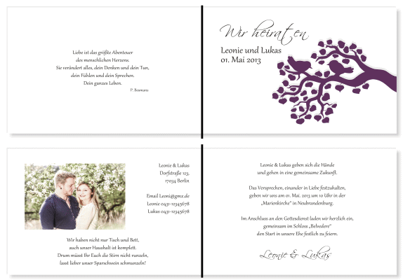  Einladungskarten Hochzeit, Hochzeitseinladungen, Hochzeitskarten, Einladungen für Hochzeit