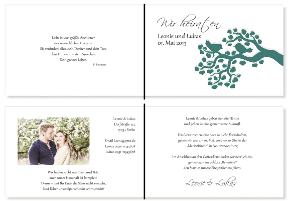  Einladungskarten Hochzeit, Hochzeitseinladungen, Hochzeitskarten, Einladungen für Hochzeit