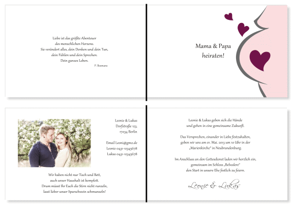  Einladungskarten Hochzeit, Hochzeitseinladungen, Hochzeitskarten, Einladungen für Hochzeit