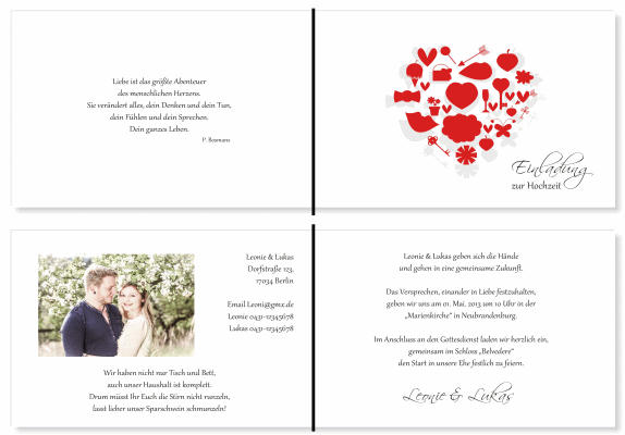  Einladungskarten Hochzeit, Hochzeitseinladungen, Hochzeitskarten, Einladungen für Hochzeit