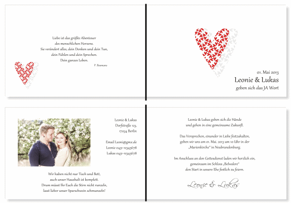  Einladungskarten Hochzeit, Hochzeitseinladungen, Hochzeitskarten, Einladungen für Hochzeit