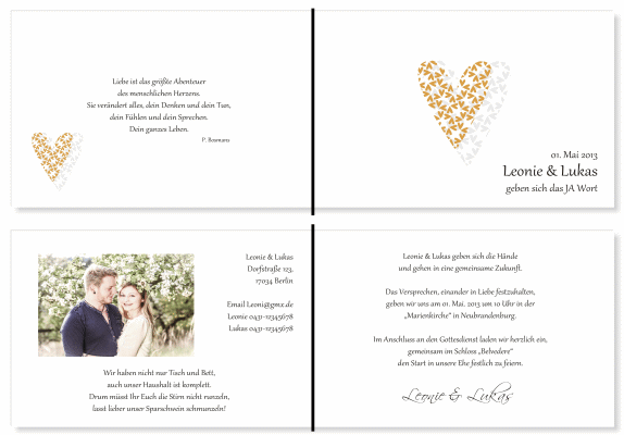  Einladungskarten Hochzeit, Hochzeitseinladungen, Hochzeitskarten, Einladungen für Hochzeit