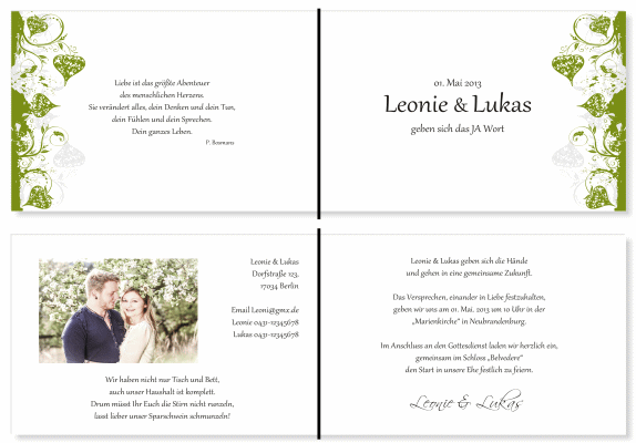  Einladungskarten Hochzeit, Hochzeitseinladungen, Hochzeitskarten, Einladungen für Hochzeit