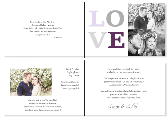  Einladungskarten Hochzeit, Hochzeitseinladungen, Hochzeitskarten, Einladungen für Hochzeit