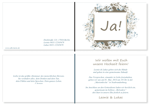  Einladungskarten Hochzeit, Hochzeitseinladungen, Hochzeitskarten, Einladungen für Hochzeit