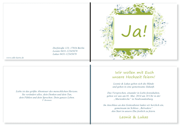  Einladungskarten Hochzeit, Hochzeitseinladungen, Hochzeitskarten, Einladungen für Hochzeit