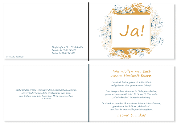  Einladungskarten Hochzeit, Hochzeitseinladungen, Hochzeitskarten, Einladungen für Hochzeit