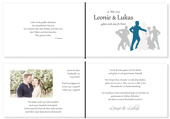  Einladungskarten Hochzeit, Hochzeitseinladungen, Hochzeitskarten, Einladungen für Hochzeit