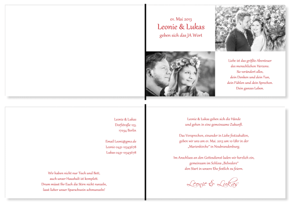  Einladungskarten Hochzeit, Hochzeitseinladungen, Hochzeitskarten, Einladungen für Hochzeit