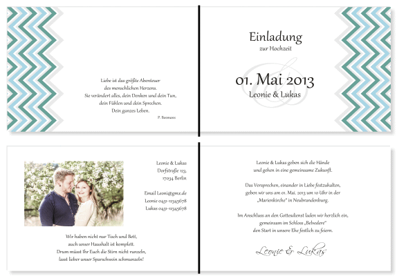 Einladungskarten Hochzeit, Hochzeitseinladungen, Hochzeitskarten, Einladungen für Hochzeit