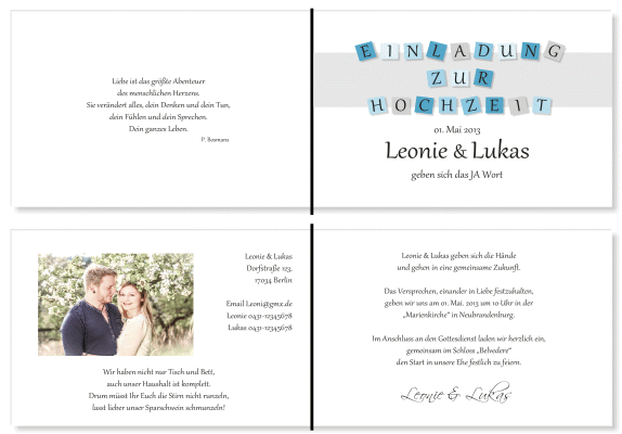  Einladungskarten Hochzeit, Hochzeitseinladungen, Hochzeitskarten, Einladungen für Hochzeit