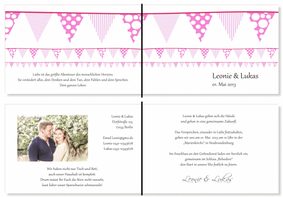  Einladungskarten Hochzeit, Hochzeitseinladungen, Hochzeitskarten, Einladungen für Hochzeit