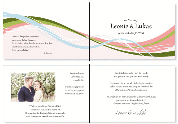  Einladungskarten Hochzeit, Hochzeitseinladungen, Hochzeitskarten, Einladungen für Hochzeit