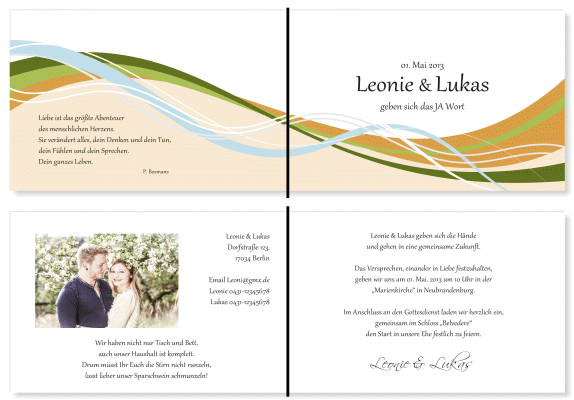  Einladungskarten Hochzeit, Hochzeitseinladungen, Hochzeitskarten, Einladungen für Hochzeit