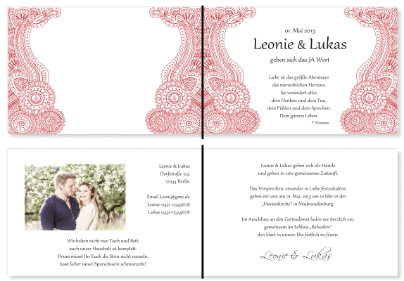  Einladungskarten Hochzeit, Hochzeitseinladungen, Hochzeitskarten, Einladungen für Hochzeit